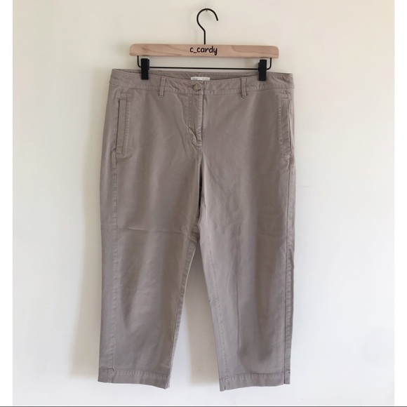 Eileen Fisher Khaki Capri Pants - Picture 1 of 6